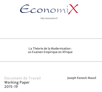 La Théorie de la Modernisation : un Examen Empirique en Afrique